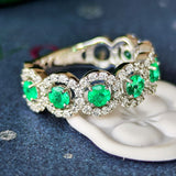 【コロンビア産】天然エメラルド 天然ダイヤモンド リング