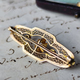 【お値下げ】イギリス アンティーク 天然ダイヤモンド 天然真珠 ブローチ