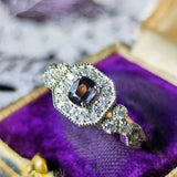 【お値下げ】世界一珍しい宝石 天然ターフェアイト 天然ダイヤモンド リング