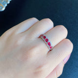 【お値下げ】天然ルビー 天然ダイヤモンド リング