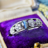 【お値下げ】天然アレキサンドライトキャッツアイ 天然ダイヤモンド リング