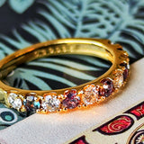 天然アレキサンドライト 天然ダイヤモンド リング