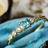 【アフガントルマリン】天然トルマリン 天然ダイヤモンド リング