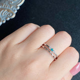 天然パライバトルマリン 天然ダイヤモンド リング