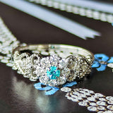 天然パライバトルマリン 天然ダイヤモンド リング