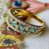 【お値下げ】天然パライバトルマリン 天然ダイヤモンド リング