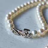 あこや真珠 ベビーパール 天然ダイヤモンド ヴィンテージネックレス