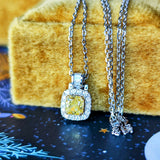 【イエローダイヤ】FANCY INTENSE YELLOW 0.60ct VVS-1 ネックレス GIA