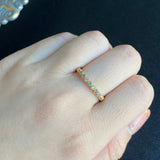 天然パライバトルマリン 天然ダイヤモンド リング