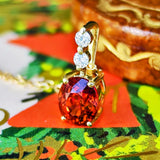 天然スぺサルティンガーネット
(マンダリンガーネット )天然ダイヤモンド ネックレス