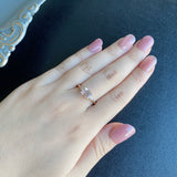 天然モルガナイト 天然ダイヤモンド リング