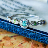 天然パライバトルマリン 天然デマントイドガーネット 天然アウイナイト リング