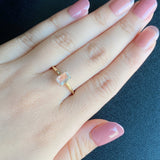 天然アンデシンラブラドライト リング