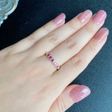 天然ルビー 天然ダイヤモンド リング