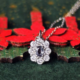 天然アレキサンドライト 天然ダイヤモンド プラチナネックレス