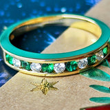 【オールドティファニー】TIFFANY&Co. ティファニー エメラルド ダイヤモンド ヴィンテージリング