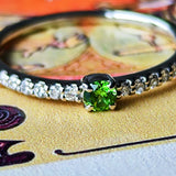 【お値下げ】天然デマントイドガーネット 天然ダイヤモンド リング