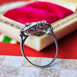 【お値下げ】昭和レトロ 天然ダイヤモンドリング