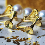 MIKIMOTO ミキモト あこや真珠 ハートモチーフ イヤリング