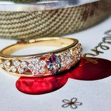 天然アレキサンドライト 天然ダイヤモンド リング