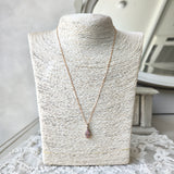 天然モルガナイト 天然ダイヤモンド ネックレス