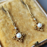 【お値下げ】TASAKI 田崎真珠 あこやベビーパール 天然ダイヤモンド ピアス