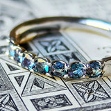 【ブラジル産】天然アレキサンドライト ハーフエタニティリング