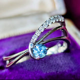 【カンチャナブリ産】天然サファイア 天然ダイヤモンド リング