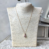 【大粒 3.01ct】天然モルガナイト 天然ダイヤモンド ネックレス