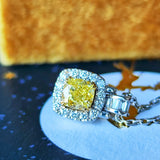 【イエローダイヤ】FANCY INTENSE YELLOW 0.60ct VVS-1 ネックレス GIA