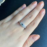 天然アレキサンドライト 天然ダイヤモンド リング