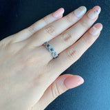 天然アレキサンドライト 0.35ct 天然ダイヤモンド リング