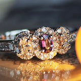 天然アレキサンドライト 天然ダイヤモンド リング