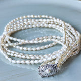 TASAKI 田崎真珠 淡水パール 3連ネックレス