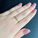 【ローズカット】天然ダイヤモンド 18金リング