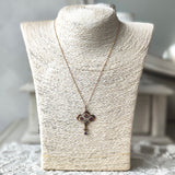 イギリス アンティーク ピンクトルマリン ガーネット シードパール ネックレス