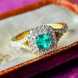 【コロンビア産】天然エメラルド 天然ダイヤモンド リング