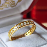 Cartier カルティエ ダイヤモンド フルエタニティリング 18金YG 49