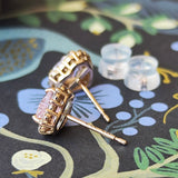 【お値下げ】天然モルガナイト ハートシェイプ 天然ダイヤモンド ピアス