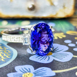 【大粒 4.42ct】天然タンザナイト 天然ダイヤモンド リング