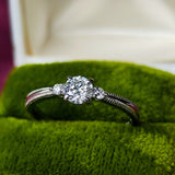 【Dカラー】天然ダイヤモンド 0.366ct リング