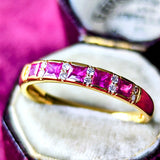 天然ルビー 天然ダイヤモンド リング