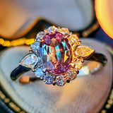 【大粒 1.346ct】天然アレキサンドライト 天然ダイヤモンド リング