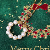 MIKIMOTO ミキモト リース ネックレス あこや真珠 ルビー