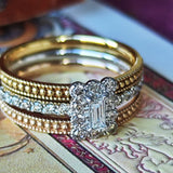 天然ダイヤモンド スタッキングリング