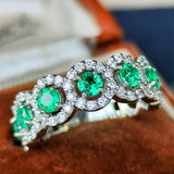 【コロンビア産】天然エメラルド 天然ダイヤモンド リング