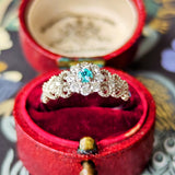 天然パライバトルマリン 天然ダイヤモンド リング