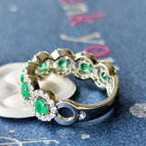 【コロンビア産】天然エメラルド 天然ダイヤモンド リング