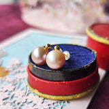 【さくらパール】夜桜 18金ピアス