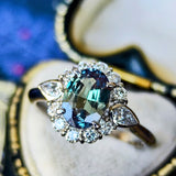【大粒 1.346ct】天然アレキサンドライト 天然ダイヤモンド リング